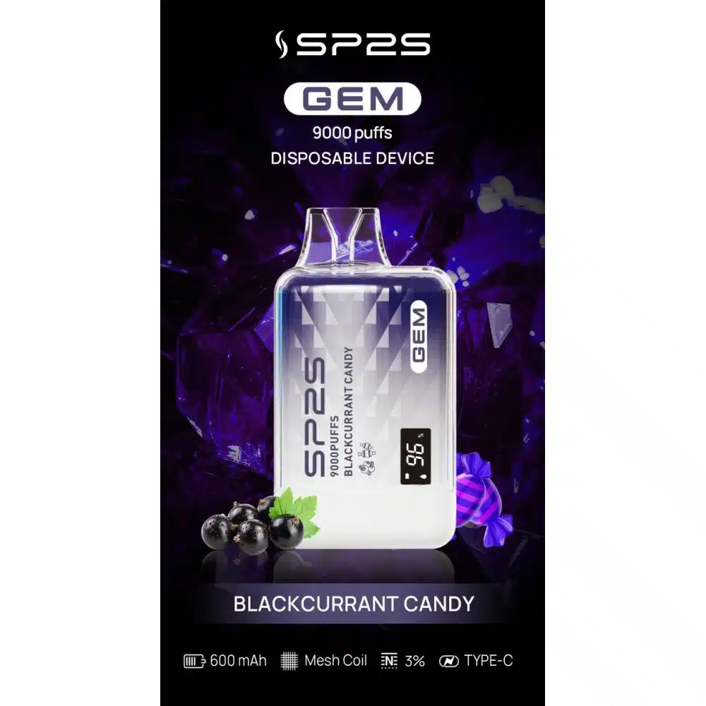 SP2S GEM 9000口 BLACKCURRANT CANDY